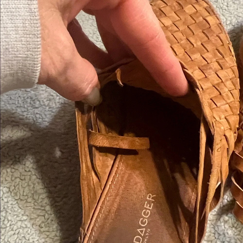 Kelsi Dagger Brooklyn Maple Woven Mules Size 8.5 - Picture 11 of 11